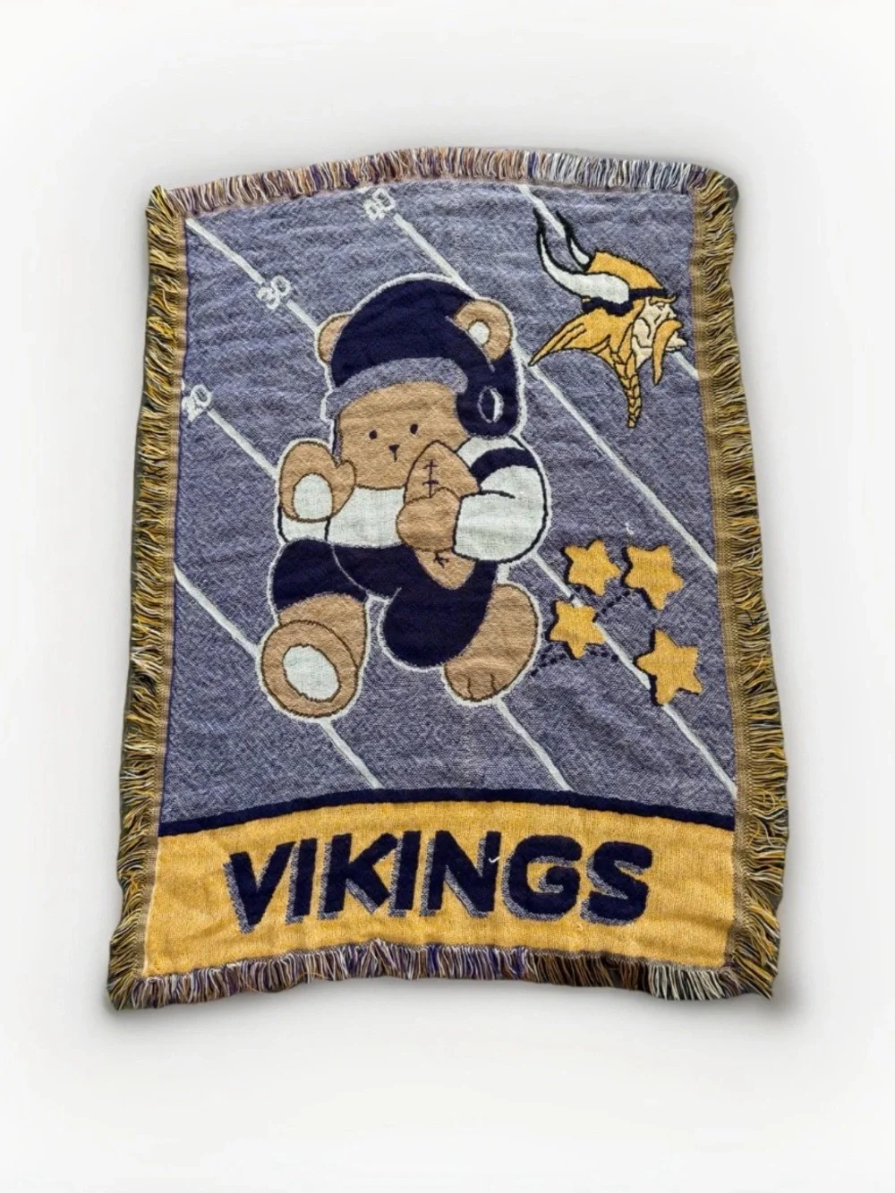 Minnesota Vikings NFL Football Woven Throw Blanket Tapestry